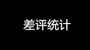 差评统计